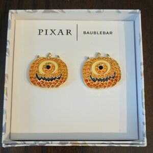 BaubleBar X Pixar - Pumpkin Monsters Inc Stud Earrings